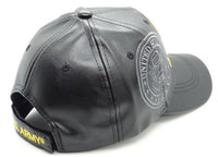 
              United States Army Retired Shield Shadow P.U. Leather Cap
            