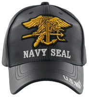 
              U.S Navy Seal USN FAUX Leather Ball Cap
            