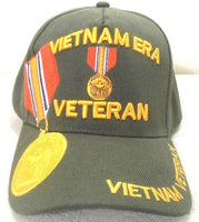 
              Vietnam Era Veteran Cap with shadow Medal Olive Green
            
